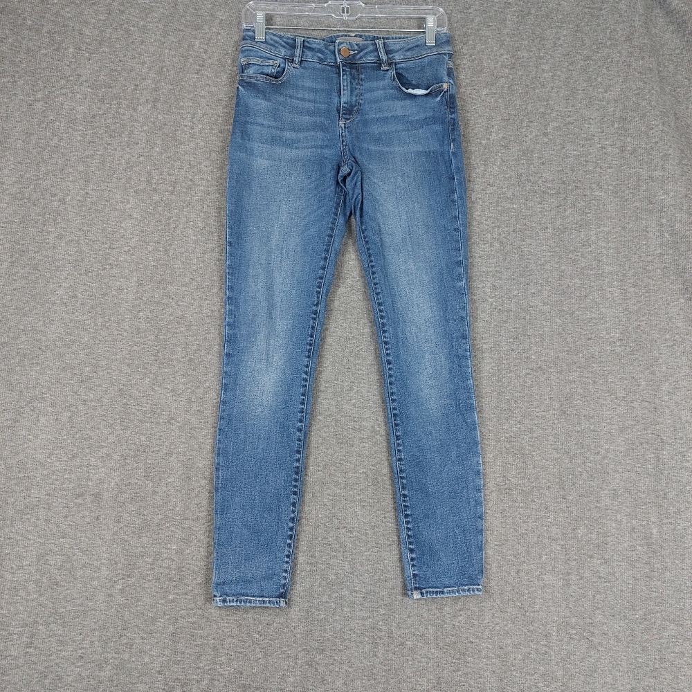 DL1961 WOMENS BLUE JEAN SAMPLE DEVELOPMENT SKINNY MID RISE DENIM PANTS SIZE 26